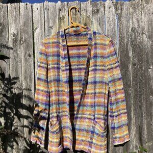 Iridescent Missoni cardigan in cotton plaid